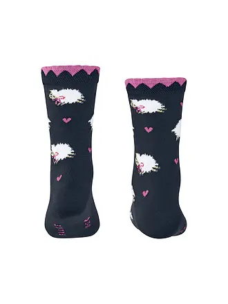 FALKE | Chaussettes fille CUTE SHEEP sable chiné | dunkelblau